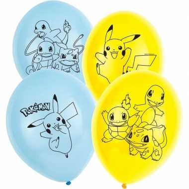 Feestwinkel | 18x stuks pokemon thema party ballonnen morgen amsterdam