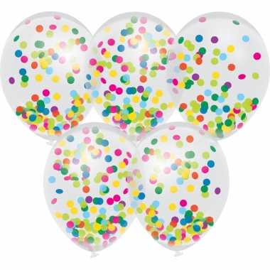 Feestwinkel | 20x confetti thema feest ballonnetjes 30 cm morgen amsterdam