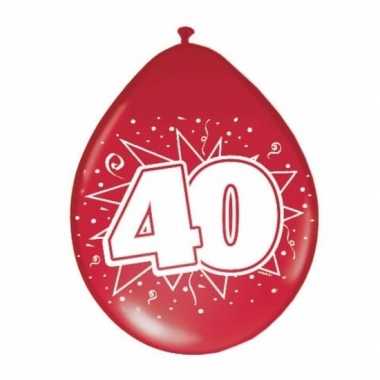 Feestwinkel | 40x 40 jaar thema ballonnen rood morgen amsterdam
