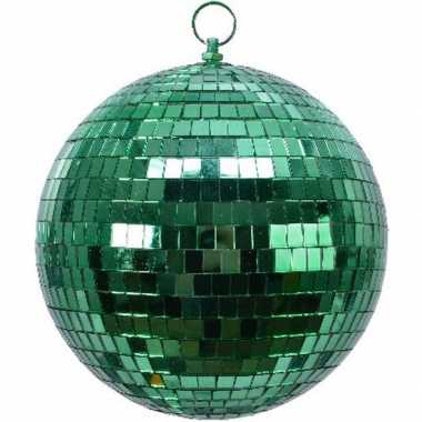 Feestwinkel | kerstversiering/kerstdecoratie 1x grote groene disco kerstballen morgen amsterdam