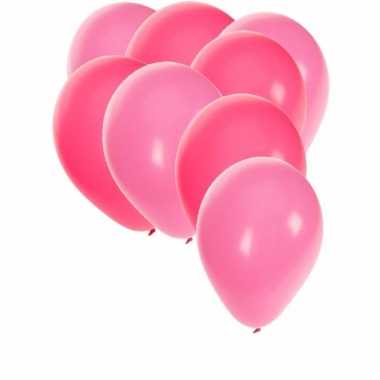 Feestwinkel | roze en lichtroze ballonnen 60x stuks morgen amsterdam