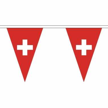 Feestwinkel | switzerse vlaggenlijn van stof 5 m morgen amsterdam