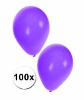 100 paarse carnavals ballonnen