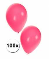 100 roze feest ballonnen