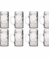10x stuks bierpullen bierglazen van een halve liter