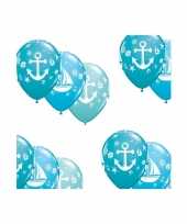 10x stuks maritiem thema party ballonnen