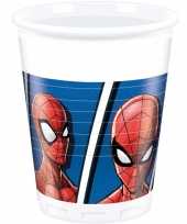 16x marvel spiderman drinkbekers 200 ml kinderverjaardag