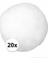 20x kunst sneeuwballen van acryl 7 5 cm