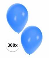 300x blauwe feest ballonnen