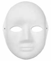 3x papieren maskers vrouwen gezicht