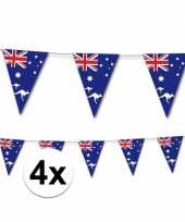 4x australische vlaggenlijn 3 5 meter