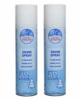 6x stuks milieuvriendelijke sneeuwspray spuitsneeuw 150 ml