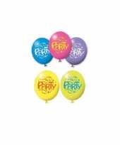 6x stuks verjaardag feest ballonnen