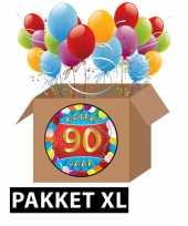 90 jaar feestartikelen pakket xl
