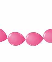 Ballon slinger roze 3 meter