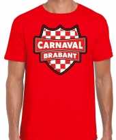 Brabant verkleedshirt voor carnaval rood heren