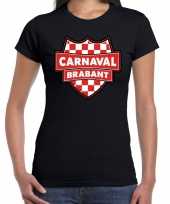 Brabant verkleedshirt voor carnaval zwart dames