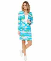Compleet zomer print mantelpakje