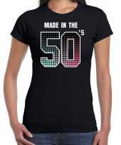 Feest-shirt made in the 50s t-shirt outfit zwart voor dames