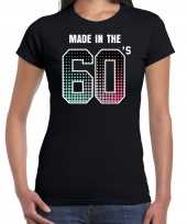 Feest-shirt made in the 60s t-shirt outfit zwart voor dames