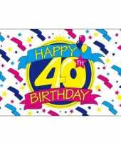 Happy birthday vlaggen 40 jaar
