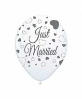 Just married versiering balonnen 8 st