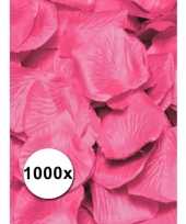 Kunst rozenblaadjes roze 1000 stuks