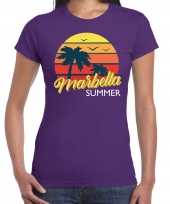 Marbella shirt beach party strandfeest vakantie outfit kleding paars voor dames 10223098