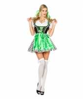 Oktoberfest kleding groen jurkje dames