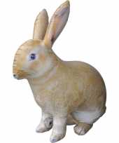 Opblaas konijn haas dieren 75 cm realistische print
