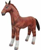 Opblaas paard dieren 75 cm realistische print
