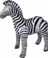 Opblaas zebra dieren 140 cm realistische print