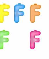 Opblaasbare gekleurde letter f