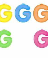 Opblaasbare gekleurde letter g