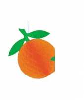 Papieren hangdecoratie sinaasappel