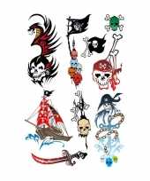 Piraten tattoeages set van 45x stuks