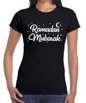 Ramadan shirt ramadan mubarak zwart voor dames