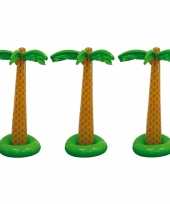 Set van 3x stuks hawaii palmboom opblaasbaar 180 cm
