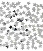 Zilveren sterretjes confetti versiering 3 zakjes